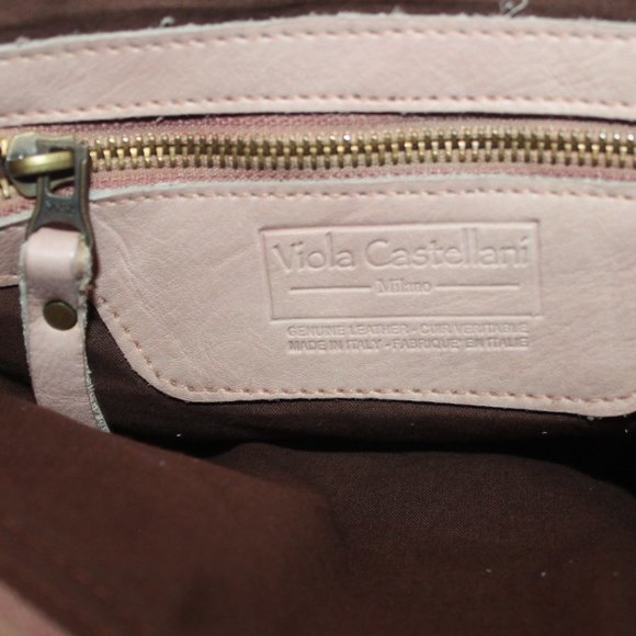 $598 Viola Castellani Milano Woven Intrecciato Leather Stud Backpack Bag Purse main image 4